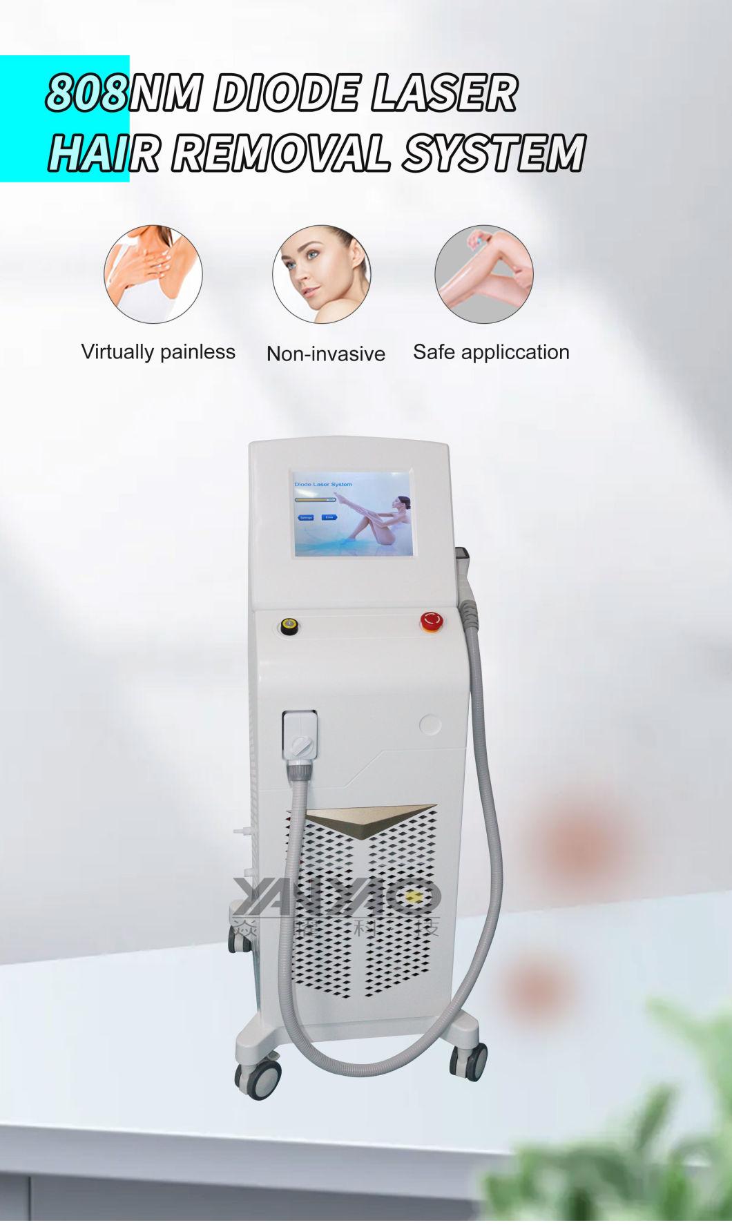 808 Diode Laser Hair Removal Machine 808nm Diode Laser Hair Removal