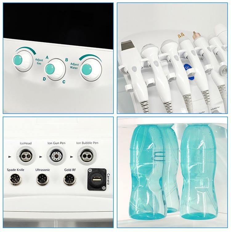 Smart Ice Blue Plus 7 in 1 Newest Beauty Dermabrasion Machine Hydrafacials for Skin Analysis and Treatment