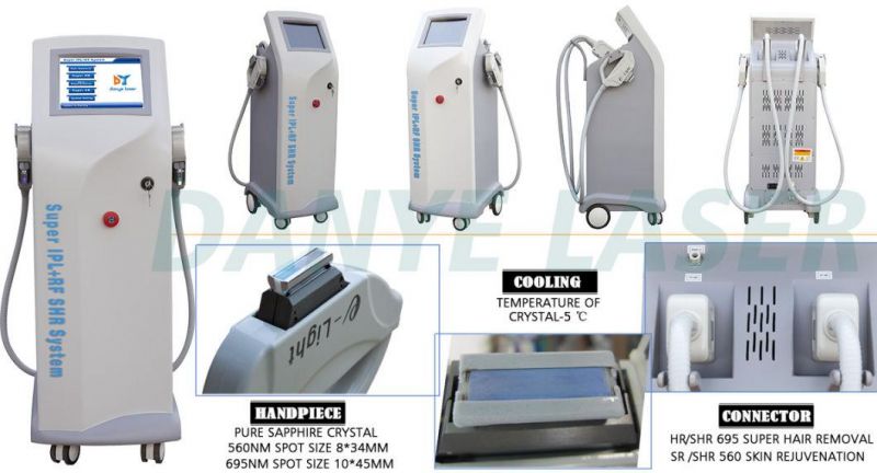 Shr Double IPL Facial Rejuvenation Hair Removal Laser Machine