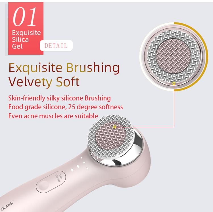 Home Use Vibrate Plate Facial Electric Brush Clean Face Machine Cleansing