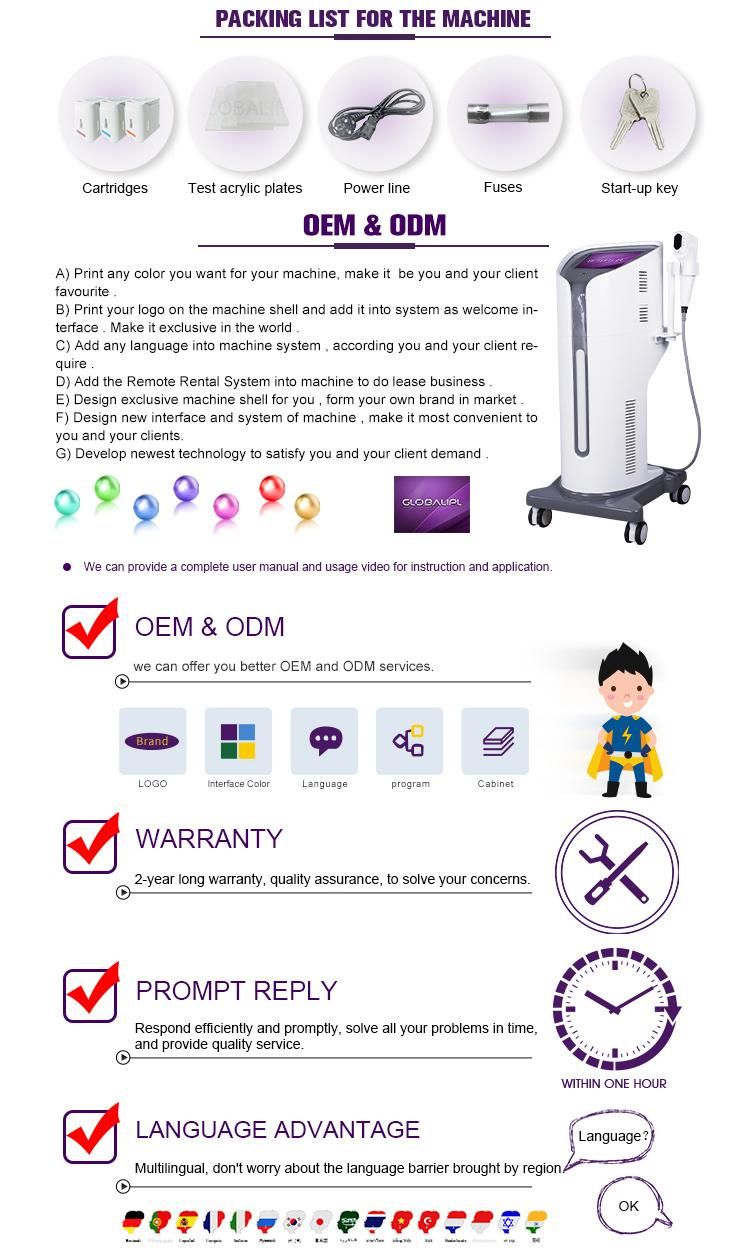 High Intensity Focused Ultrasound Hifu Machine 4D Hifu for Beauty Salon