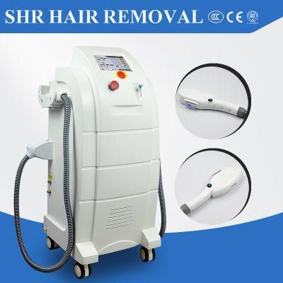 Vertical 2 Handles IPL Shr Permanent Hair Removal Machine Factory Price