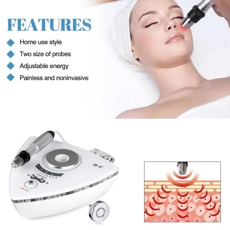 RF Radio Frequency Facial Machine Professional 2 in 1 RF Lifting Beauty Machine Skin Tightening Home Use Portable Skin Care Tool