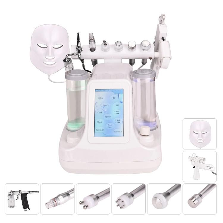 Portable Hydro H2O2 Oxygen Jet Hydra Dermabrasion Aqua Peel Oxigen Facial Machine Hydrafaci Maquin 12 in 1