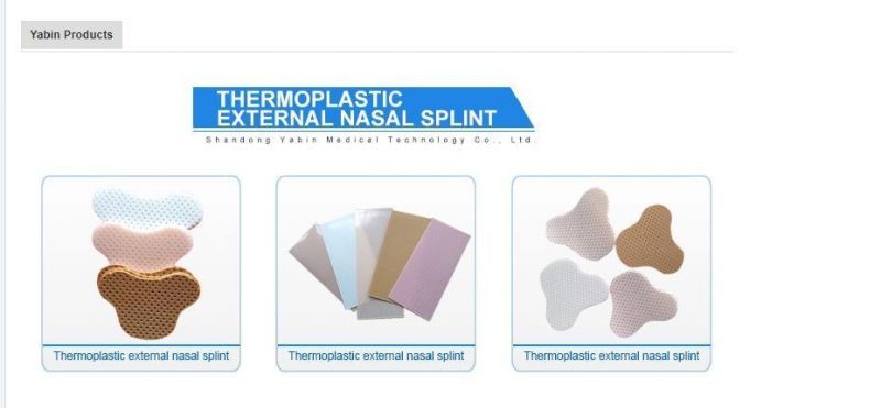 Aquaplast Nose Splint Thermoplastic Splint Sheets for Nose Surgery