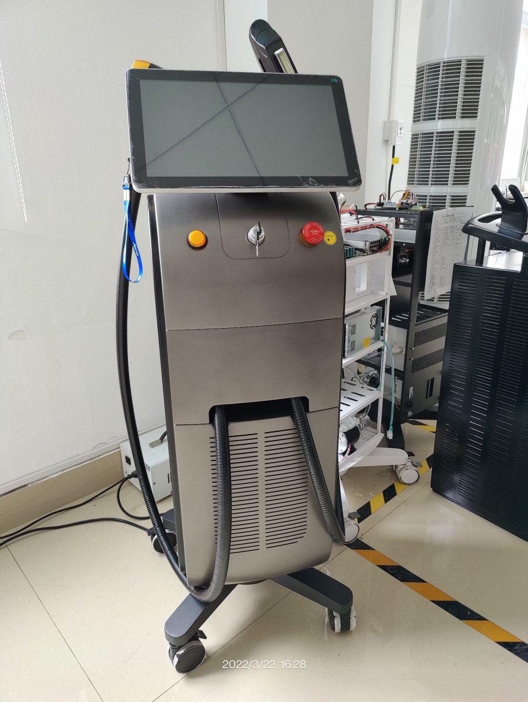 2022 Multifunctional Vertical 808 Nm Diode Laser +Microneedle RF+ IPL Opt Shr Combined Machine