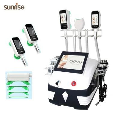 CE Approved New Technology 5 Handles Cryolipolysis Fat Cooling Slimming 3D Criolipolisis Cavitation RF Machine
