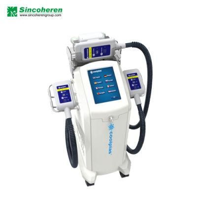 Newest 4 Handle Cryolipolysis Fat Burning Equipment Cellulite Treatment Machine with Muscle (J)
