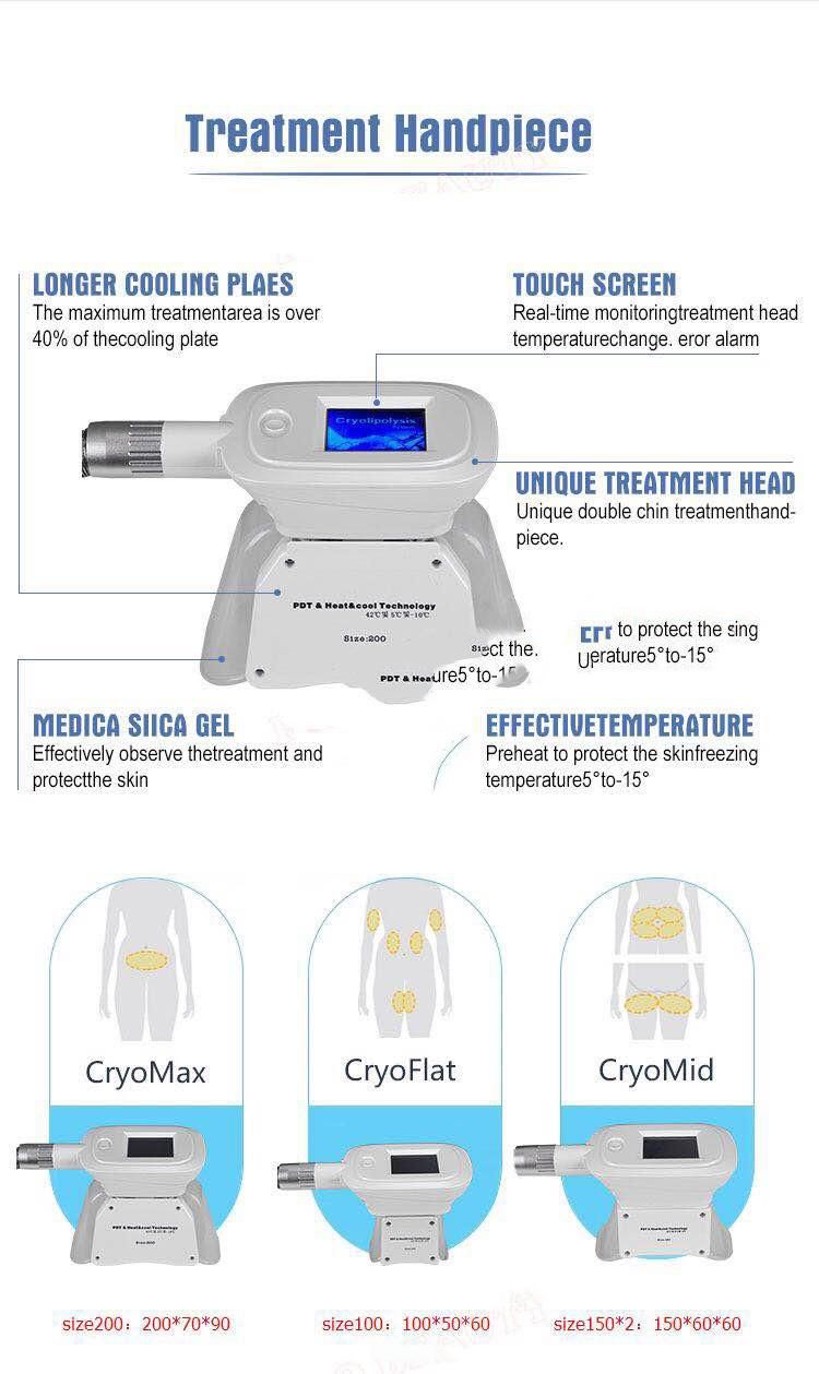 Crylipolysis Fat Removal Machine 4 Handles Vacuum Best Cryoliposis Machine for Fast Body Slimming Weight Loss equipment