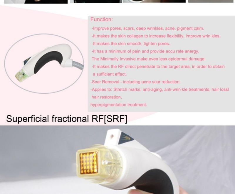 Portable Skin Tighten Skin Smoothening Wrinkles Removal No Needle Treatment Beauty Machine