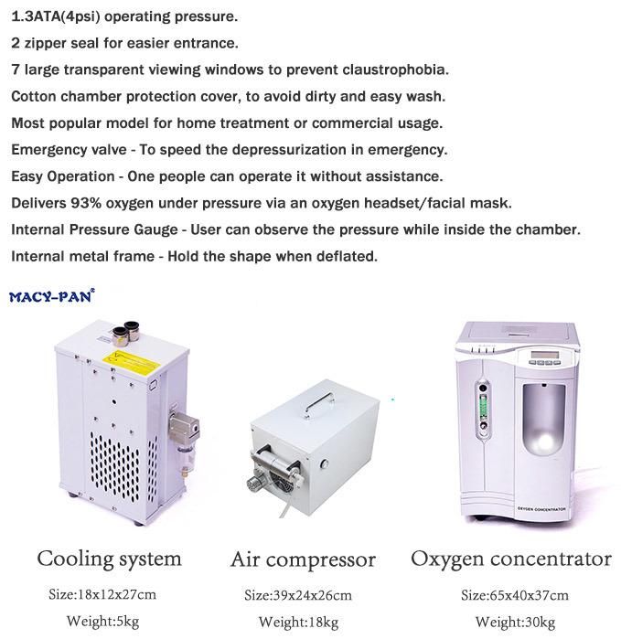 Hyperbaric Oxygen Chamber St901 1.3ATA Soft Portable Chamber