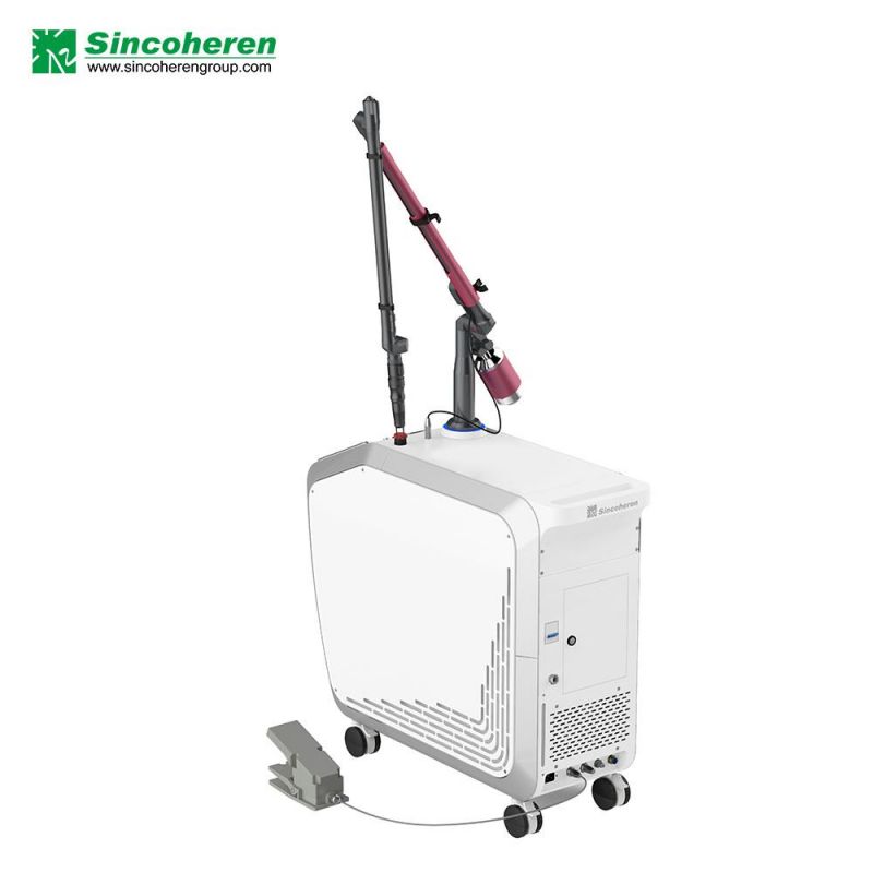 Newest Tech Q Switch ND YAG Laser Machine for Tattoo/ Speckle/ Lentiginos/ Melasma Removal