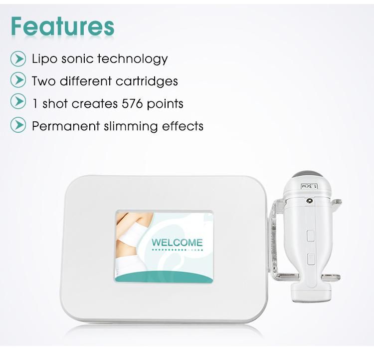 Portable Lipo Sonic Body Slimming Machine with Permanent Slimming Effects