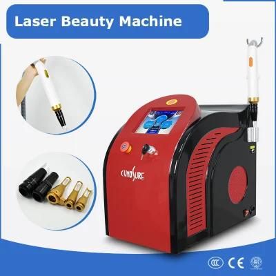 Red Color Portable Picosur Pico Tattoo Removal Laser 1064nm 532nm 755nm Tips