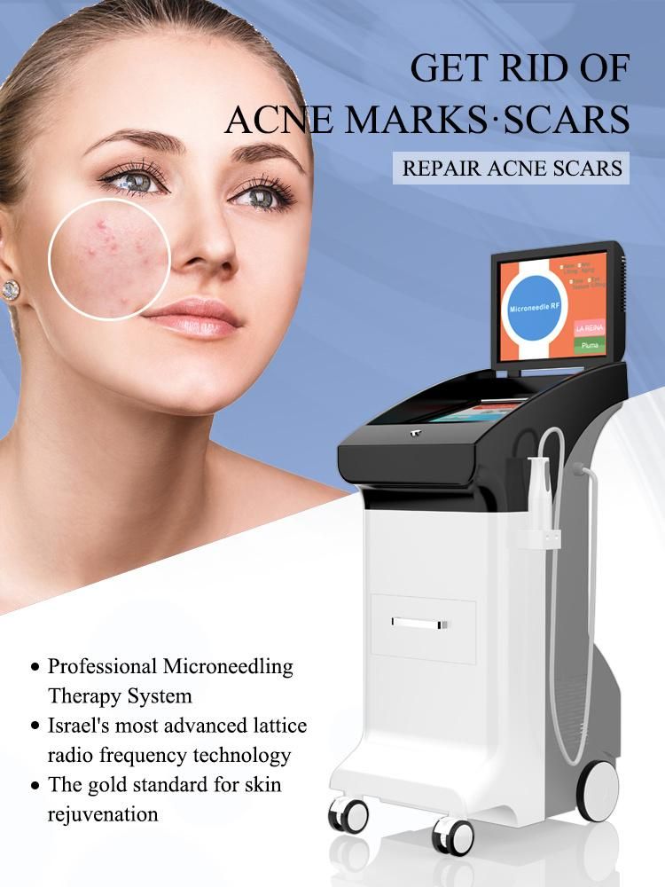 RF Microneedling for Wrinkle Remover with Fractional Gold RF Microneedle Br806