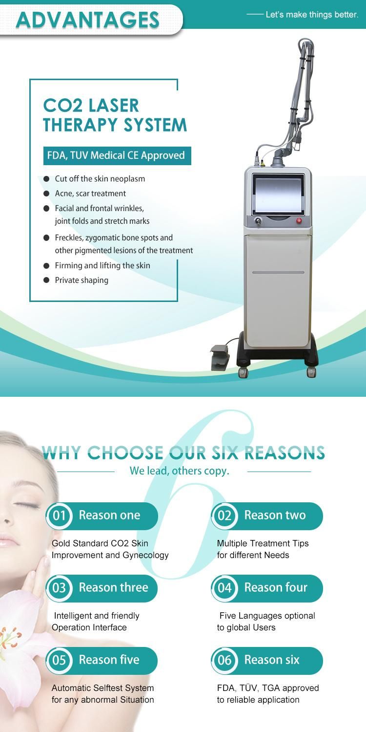 Laser Equipment CO2 Fractional Laser CO2 Medical RF Tube Laser Machine