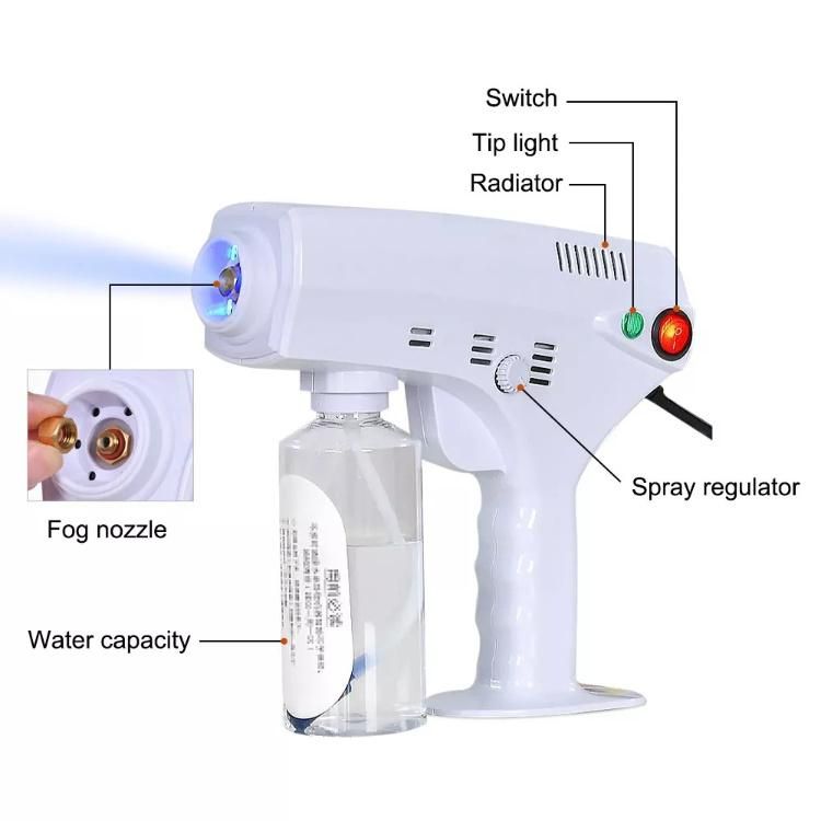 Blue Ray Handheld Nano Sterilization Spray Gun Disinfection Spray Fogger Machine