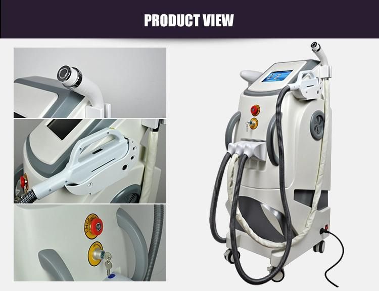 Multifunction IPL Shr Hair Removal Black Doll ND YAG Laser Machine 3 in 1