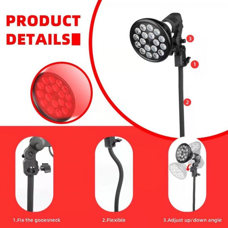 Rlttime Professional No Emf Portable Near Infrared LED Red Light Therapy Bulb Lamp for Pain Relief Anti-Aging Face Skin Rejuvenation