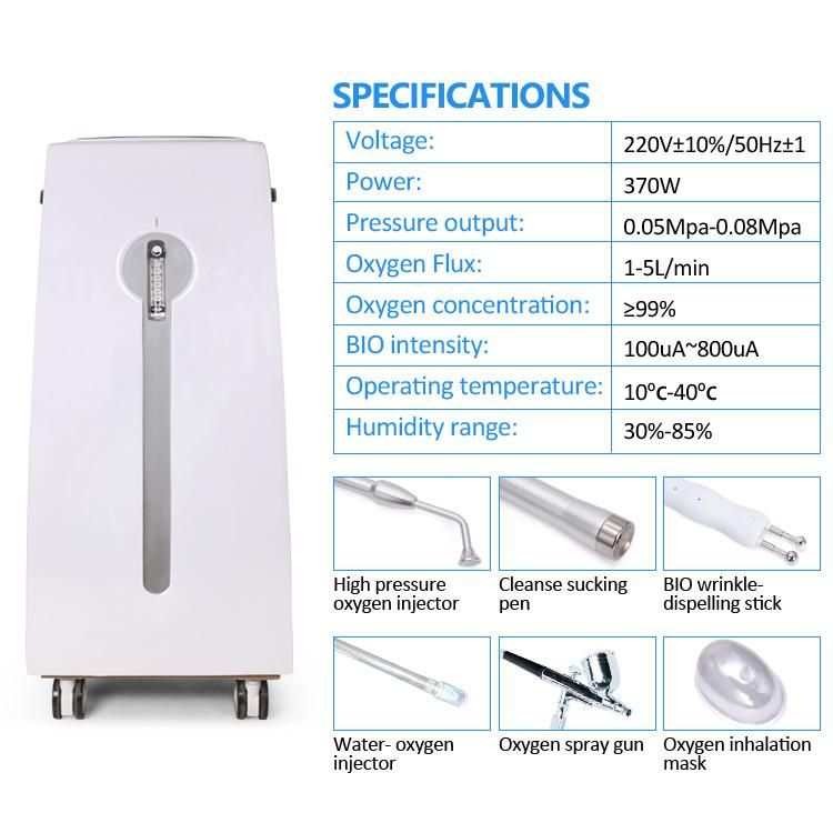 99% Pure Oxygen Jet Peel Machine for Skin Rejuvenation