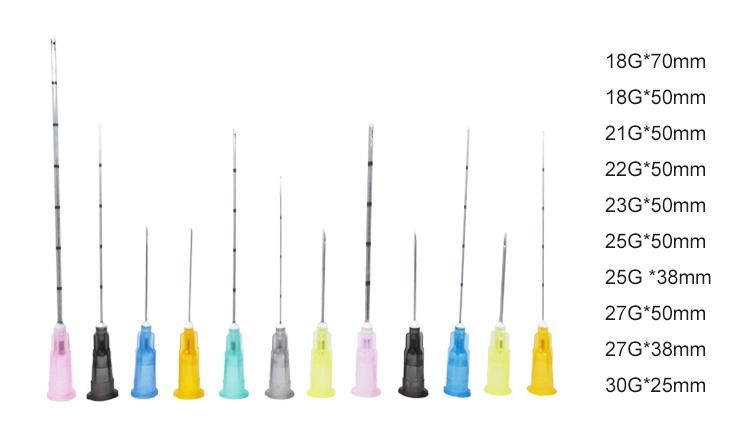 Dermal Filler Micro Blunt Cannula Syringe Needle 23G 25g