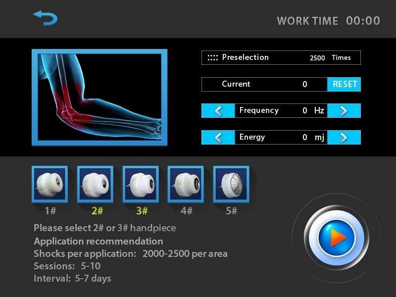 1-16Hz High Effectiveness Noninvasive Wide Application Shockwave Therapy for Pain Mslst01