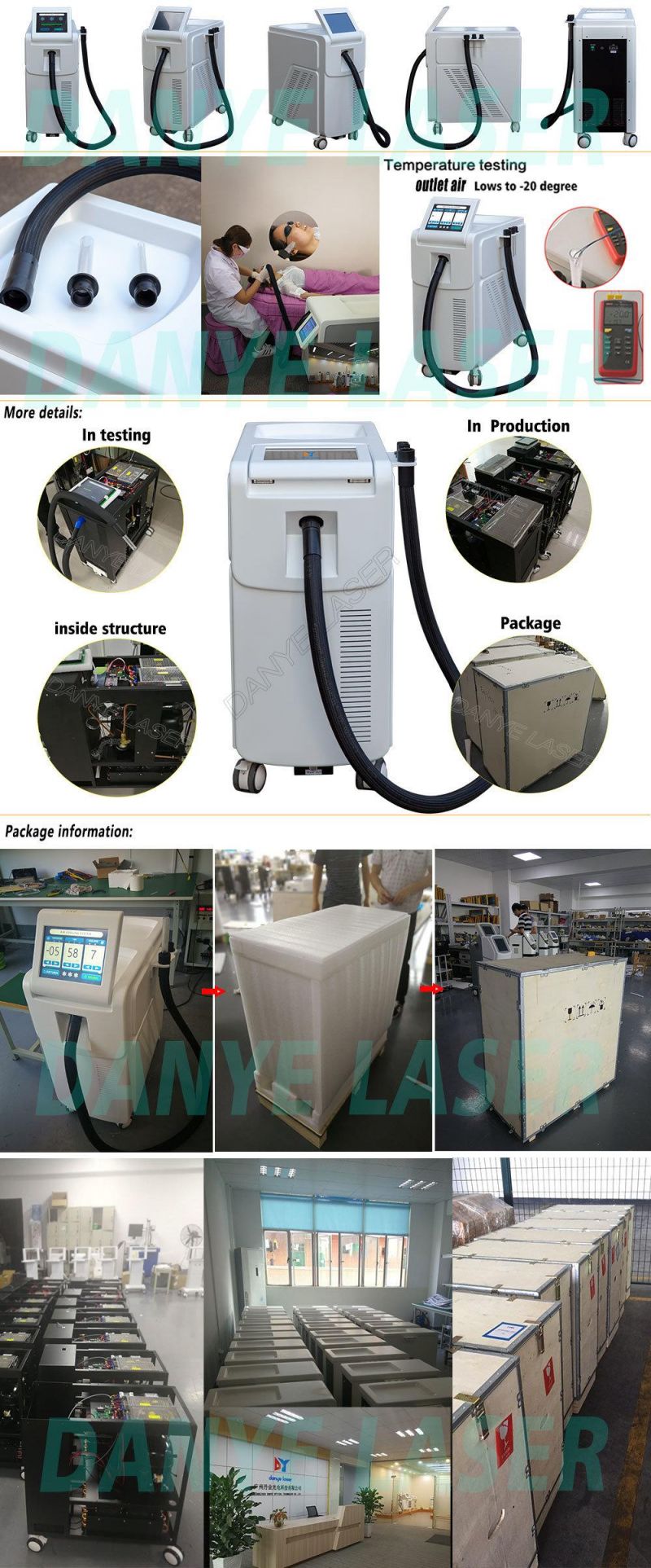 High Quality Zimmer Cold Air Skin Cooling Air Machine for Surgical Treatment