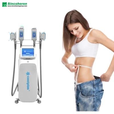 CE Approved Cool Tech 4 Cryo Handles Coolplas Body Shaping Slimming Weight Loss Machine