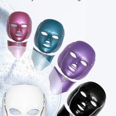 LED Light Therapy LED Mask Facial for Face and Neck 7 LED Colors Photon Skin Rejuvenation Photon Beauty Device