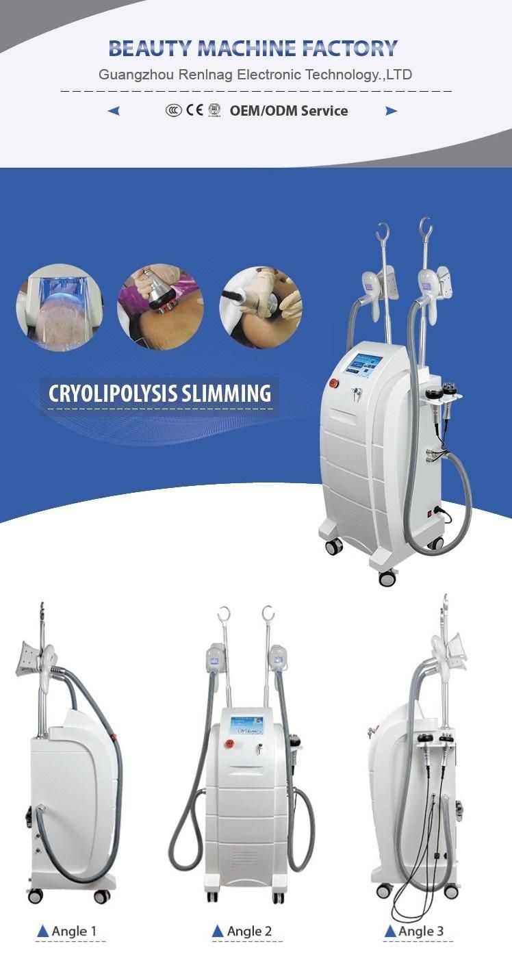 2018 New 360 Cryolipolysis Vacuum Cavitation RF 4 in 1 Coolscuplting Fat Freezing Body Slimming Machine