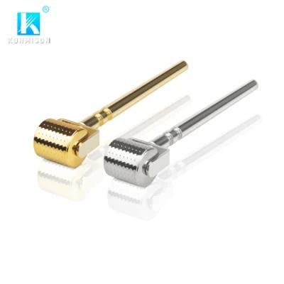 Newest Metal Gold Silver Seamless Derma Roller with 192 Titanium Needle