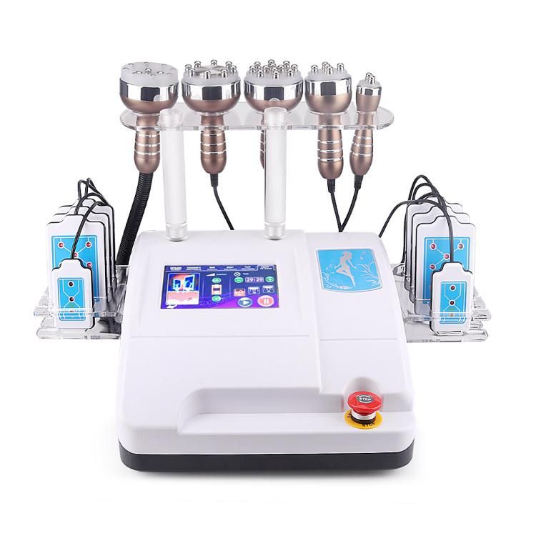 40K Vacuum Cavitation System RF Body Slimming Ultrasound 6 in 1 Fat Weight Loss Lipolaser Beauty Cellulite Reduction Machine