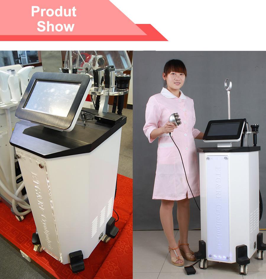 Non Invasive Multipolar RF Fat Cavitation Cellulite Reduction Cryolipolysis Slimming Beauty Machine (ETG30)