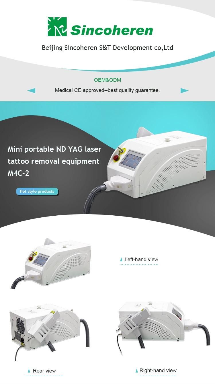 Factory Price ND YAG Laser Tattoo Eyebrow Tattoo Removal Skin Rejuvenation Black Doll Removal Device