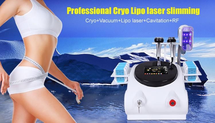 Weight Loss Cavitation RF Cryolipolysis Lipo Laser Slimming Machine