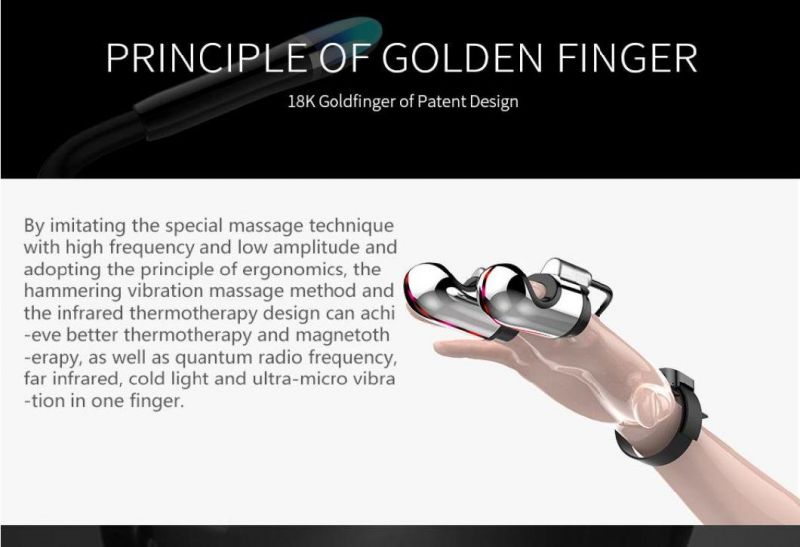 New Design Platinum Finger Quantum RF Facial Skin Care Machine