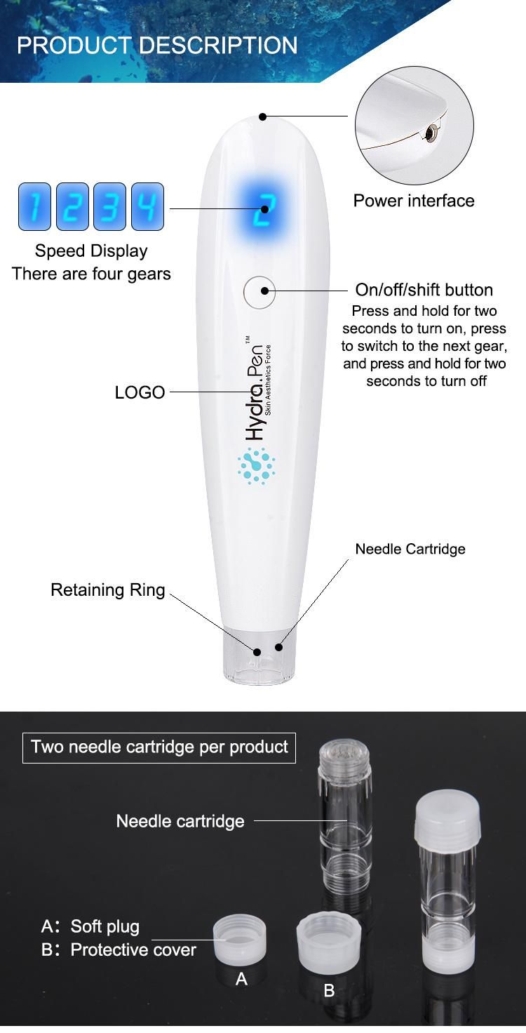 H2 Hydra Pen Device Hydra Pen Microneedling System with Hydra Needle