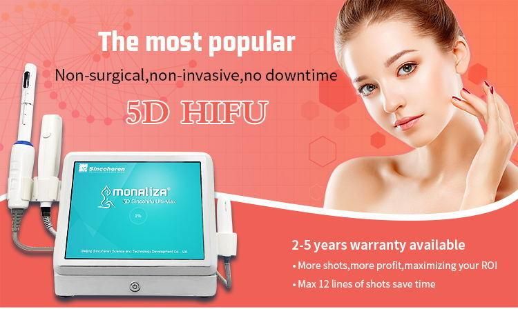 5 Years Warranty Obvious Result Body Slimming Skin Tightening 5D Hifu