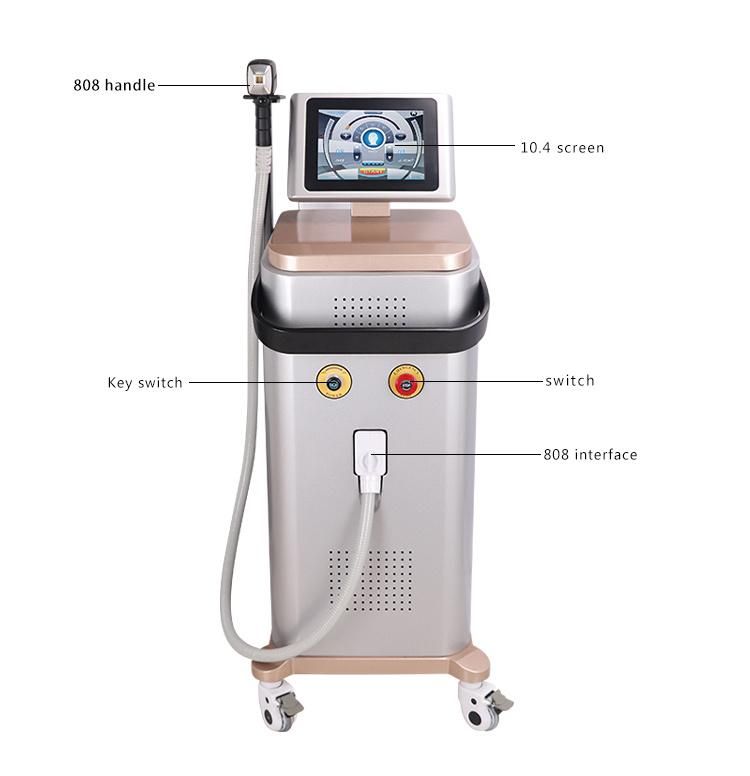 Top Selling 500W 808/810nm Diode Laser Salon Beauty Equipment Diode Laser Hair Removal Machine