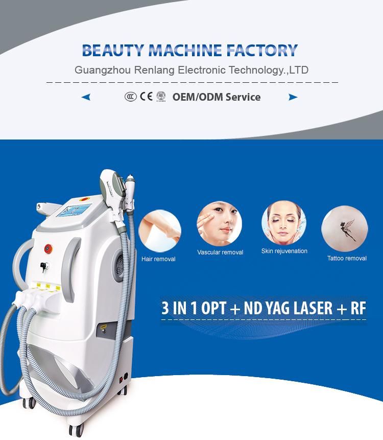 Multifunctional Machine E-Light IPL RF+ND YAG Laser