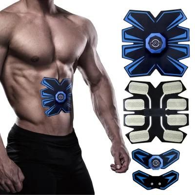 USB Rechargeable Muscle EMS Abdominal Stimulator Training Gear Gel Pad