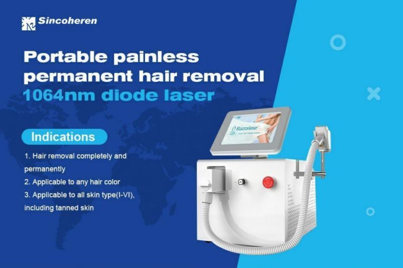 Desktop Multiple Wavelengths Permanent Hair Removal Diode Laser Machine