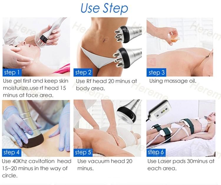 Multi Functional Five-in-One Ultrasonic Slimming and Fat Reducing Instrument