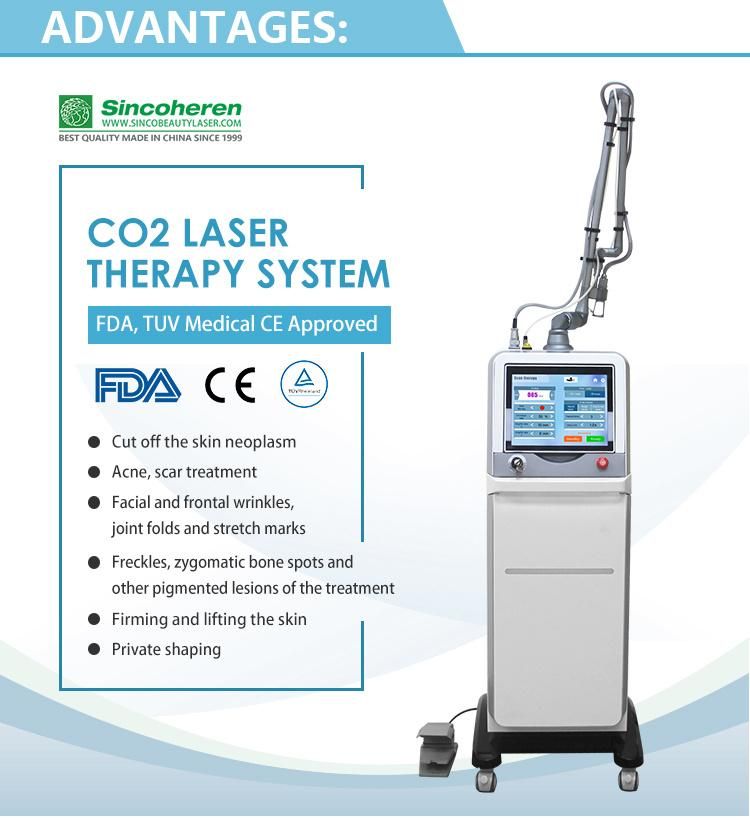 FDA Approved Fractional CO2 Laser Skin Resurfacing Fractional Medical Machine