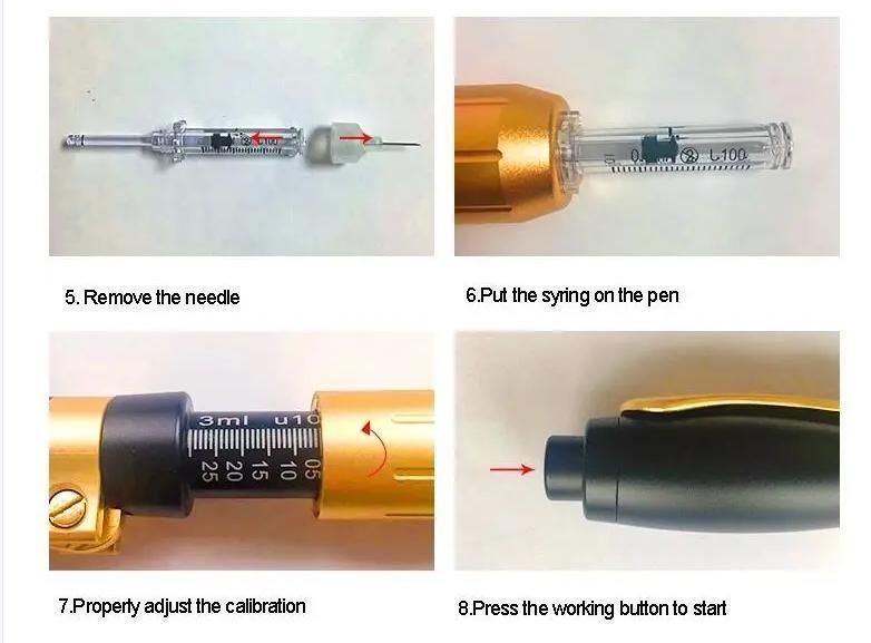 Painless Wrinkle Removal Needle Free Injectable Dermal Filler Hyaluronic Acid Pen Gun