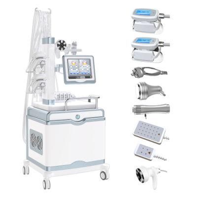 2022 Novel Cavitation+RF+Vacuum +Lipolysis Cryo+Shockwave Slimming Cool Tech 100kpa vacuum Fat Freezing Body Slimming Loss Weight Machine