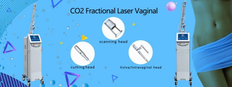 Vertical Laser Therapy Acne Scar Removal CO2 Fractional Metal Tube 10600 Scanner CO2 Equipment
