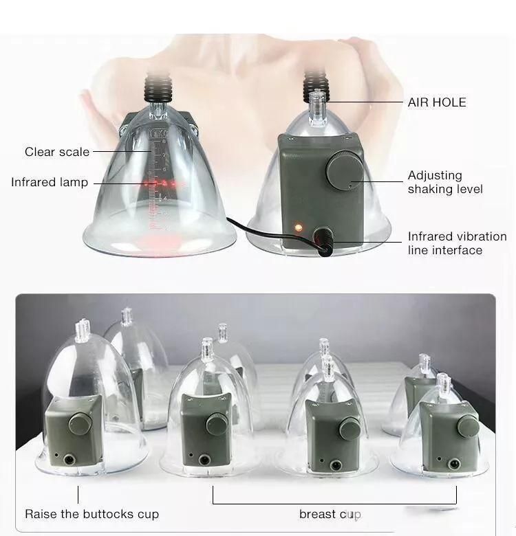 2022 New Vacuum Therapy Machine for Breast Butt Lifting Breast Enhance Cellulite Treatment Cupping Device