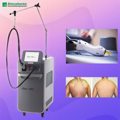 High Version 755nm&1064nm Alex-YAG Max Laser Hair Removal Device Alexanderite Dual Wavelength Alex Gentle CE Alexandrite CO2 Laser