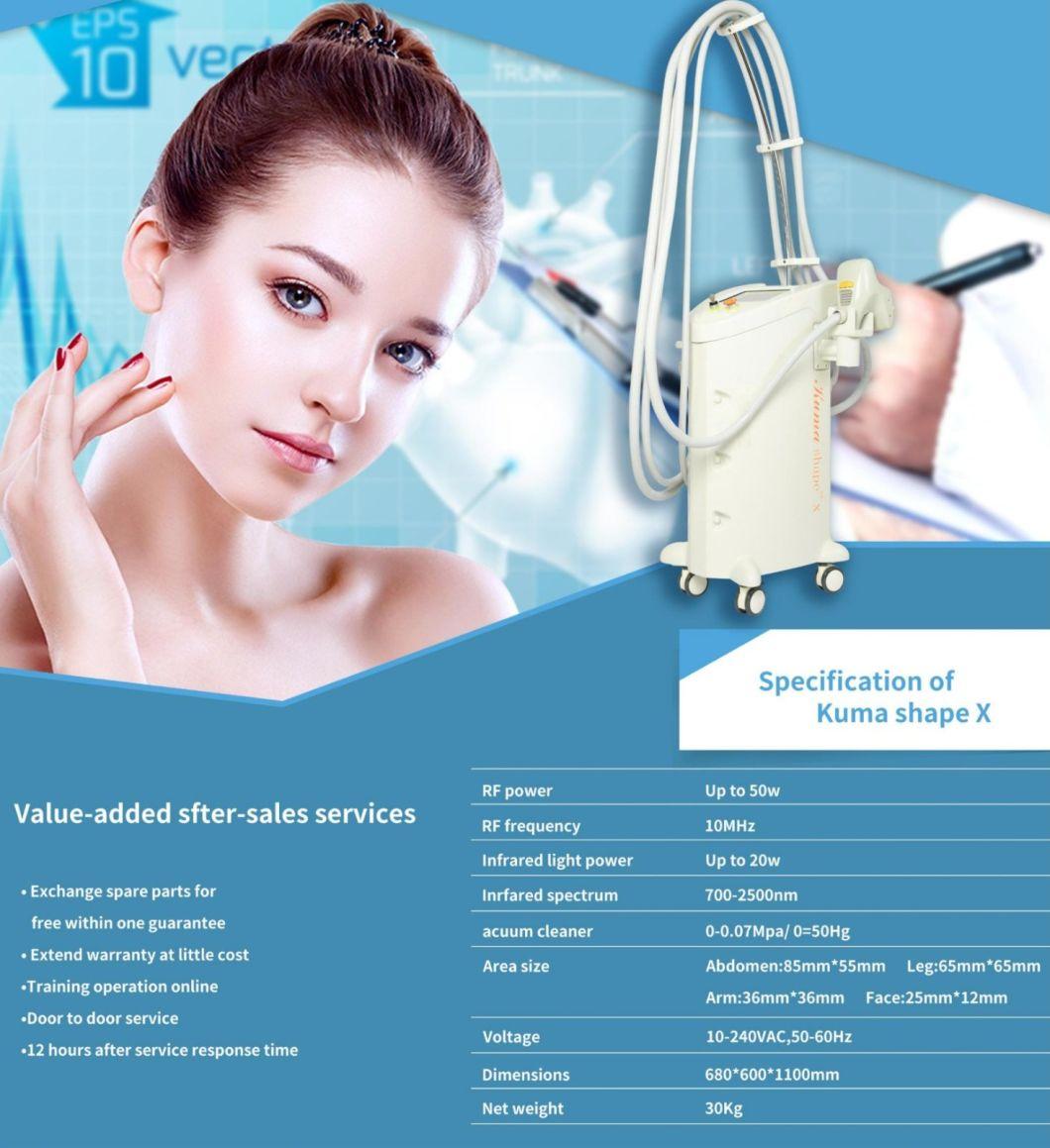 Consultant Dr. Weight Loss Fat Melting Machine Vacuum Cavitation Radio Frequency Kuma Shape X